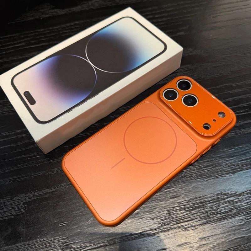 Оригинальный Стеклянный Нано-Броня Чехол Для Телефона Для Для Iphone17 16 15 14 13 Pro Max 17Pro Air Магнитный Для Magsafe Беспроводная Зарядка Чехол Funda