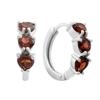 Silver Earrings with Natural Garnet 3.25ct (2181620)