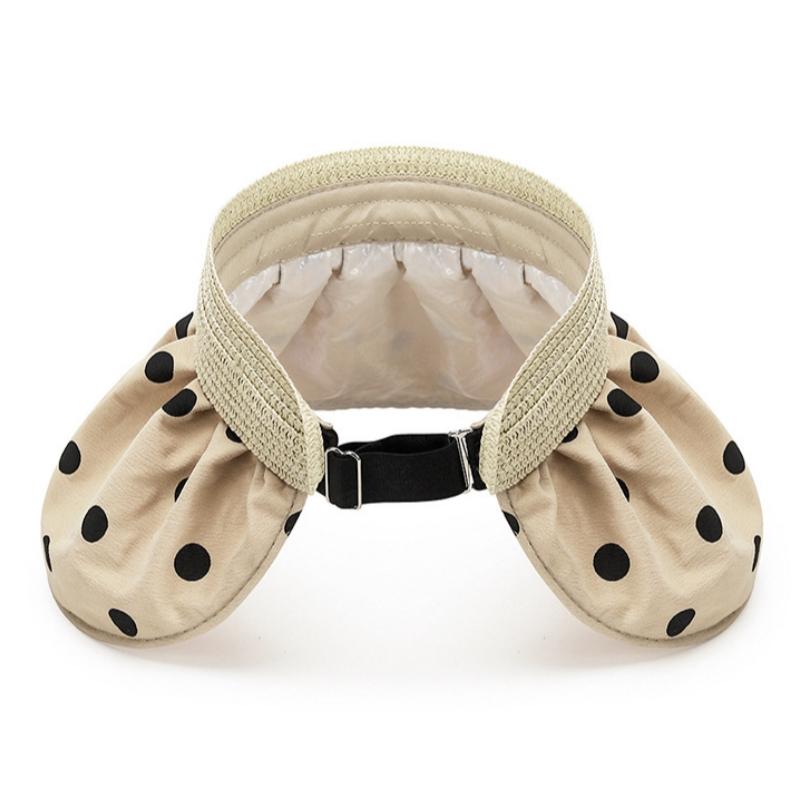 Northwood Летняя шляпа в горошек с пустым верхом для женщин, повязка на голову, пляжная шляпа, дорожная шляпа от солнца, шляпа-ракушка, уличная кепка