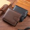 Leather Wallet Fashionable Id Wallet Men'S Wallet High Capacity For Daily Use Travel Office