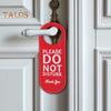 Не беспокоить Дверная вешалка Двусторонняя искусственная кожа Добро пожаловать Пожалуйста, постучите Домашний Офис Дверная ручка Знак Подвесной декоративный орнамент