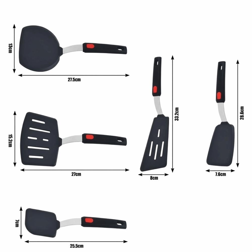 Dishwasher Safe Slotted Turner BPA Free Pancake Spatula Silicone Spatula  Cooking