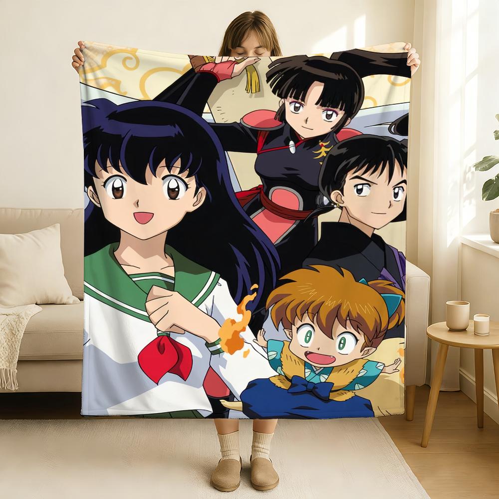 Anime Inuyasha Blanket Soft and Skin Friendly For Couch Bed Napping Bedspread All Seasons Comforter