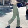 Spring 2022 Womens Fashion High Waist Wide Leg Baggy Jeans Straight Long Denim Pants Casual Streetwear Mom Jeans Trousers for Women