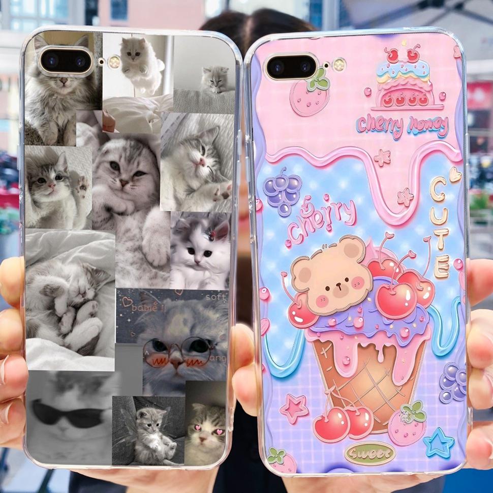 For IPhone 7 Plus Case A1661 A1784 Cute Cats Butterfly Soft Silicone Phone Cases For Apple IPhone 7 8 IPhone7 IPhone8 Plus Cover