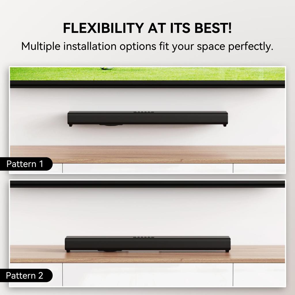 3D Soundbar Soundbar 2.1 Bluetooth Speaker Home Theater TV Subwoofer Reverb Wall Long-Strip Audio System