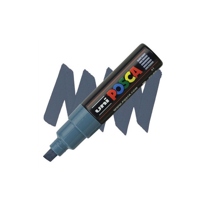 POSCA Marqueur Pointe Large Biseautée Gris Ardoise