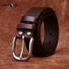 Belt Men's Business Dye Penetration Stainless Steel Buckle Genuine Cattlehide Leather Surface Stylish Simple and Versatile Formal Trousers Belt Men