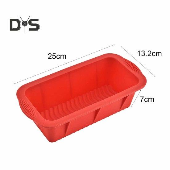 Гибкая форма для торта, устойчивая к высоким температурам, прямоугольная, легко извлекается из формы, DIY форма для хлеба, тостовая сковорода, кухонный инструмент