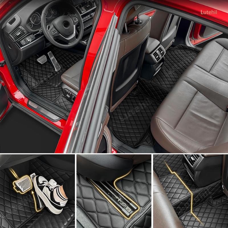 Lutehil Car floor mats for Cadillac CTS 2005 Sedan 4 Doors auto foot Pads automobile carpet cover Interior Accessories