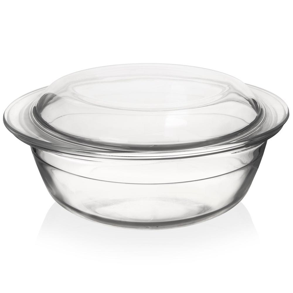 Glass ovenproof dish with lid 27x23x11.5 cm, 2.2 l