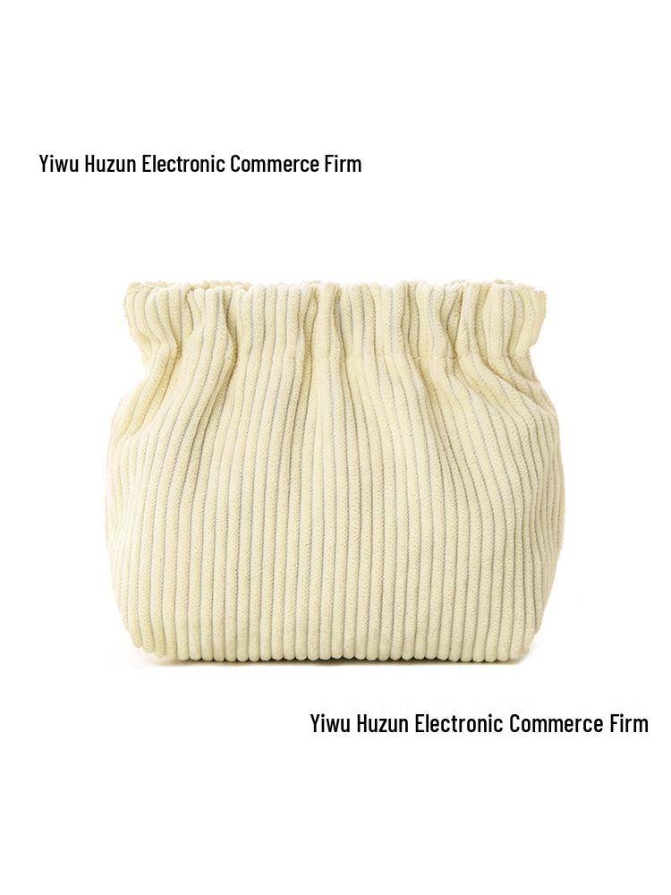 Вельветовый кошелек на кнопке для макияжа и украшений