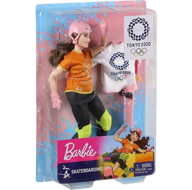 Кукла Barbie Олимпийка Skateboarding