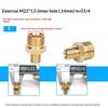 Brass Hose Barb Connector Male to Female Adapter Durable Pipe Fitting for Water Gas Air Tubing Applications