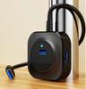 4-в-1 USB 3.0 концентратор-разветвитель: Высокоскоростная передача данных по нескольким интерфейсам с возможностью мгновенного чтения