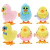 6pcs Chicken Wind Up Toys Funny Windup Walking Toy Easter Party Favors for Kids