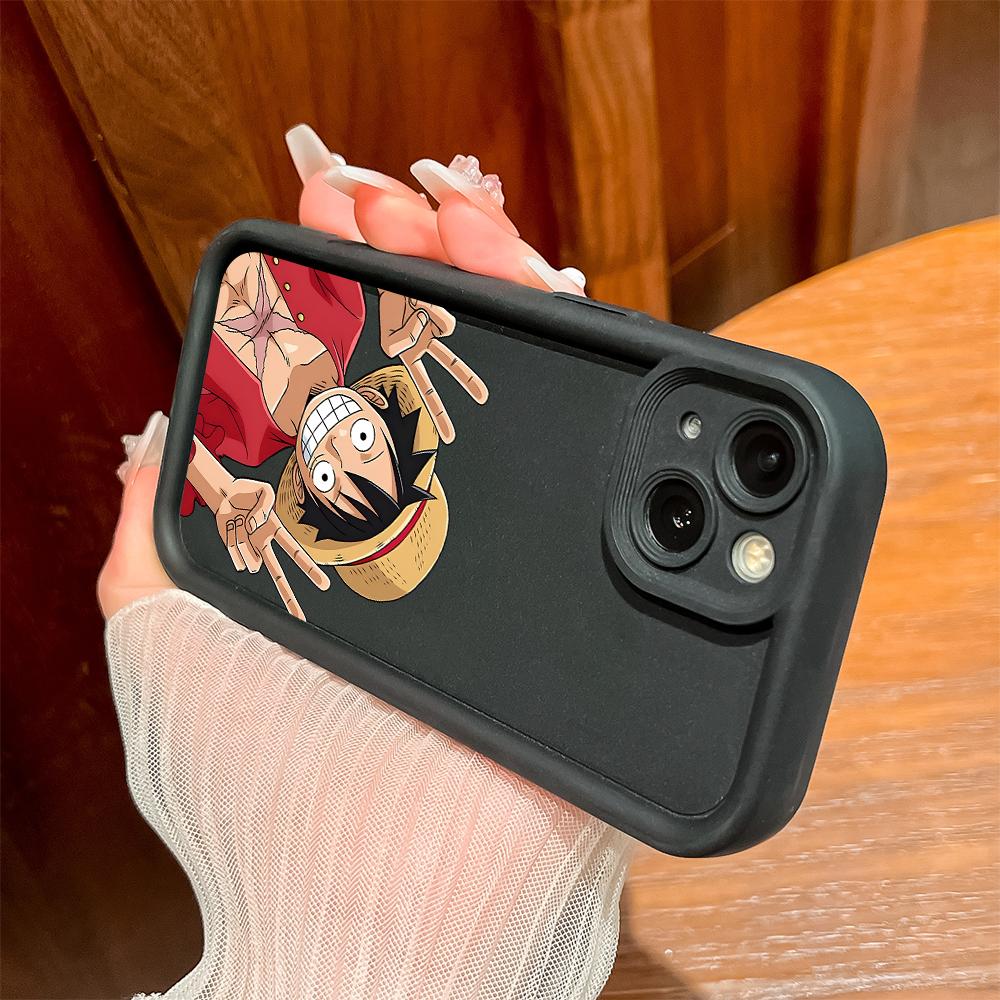 Чехол для телефона с узором «Счастливый Луффи» для iPhone Samsung Galaxy Xiaomi Redmi POCO HUAWEI Honor противоударный резиновый чехол