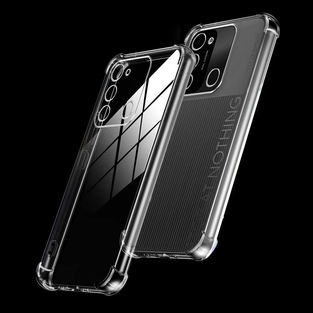 Shockproof Clear Phone Case For Tecno Spark 8C 8P 7T 7 8 Pro Case Soft Silicone Bumper For Tecno Spark 7T 8c 2022 Cover Fundas