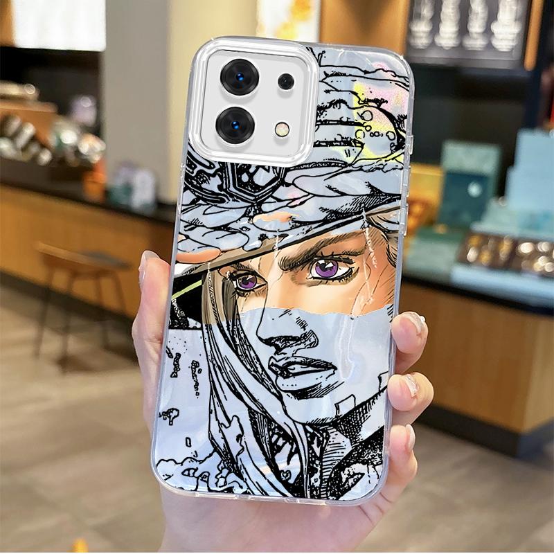 Чехол для телефона Gyro Zeppeli JoJo Steel Ball Run Для Redmi Note13 12 11 10 9 ProPlus 14C 13C 12C 10C 9C A2 A1 Градиентный Нескользящий Чехол