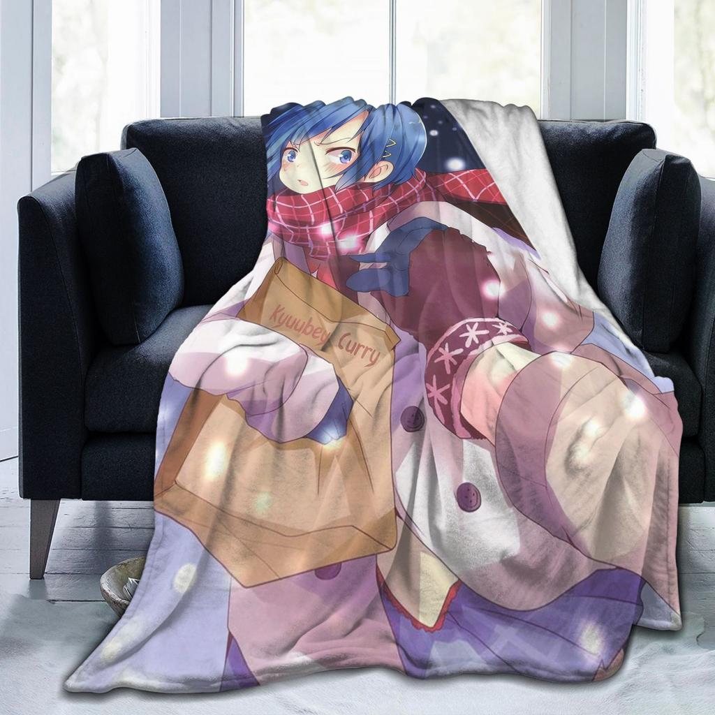 Mahou Shoujo Puellas Magis Madokas Magicas Blankets Sayaka Miki Flannel Awesome Warm Throw Blanket for Coverlet Textile Decor