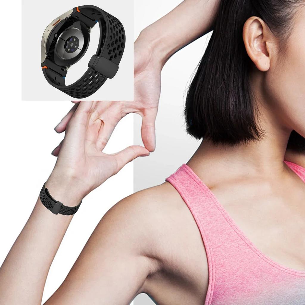 Магнитный ремешок для Samsung Galaxy Watch 7 6 5 4 5pro 7LTE 44мм 40мм Watch4/6 Classic силиконовый ремешок без зазоров браслет Correas