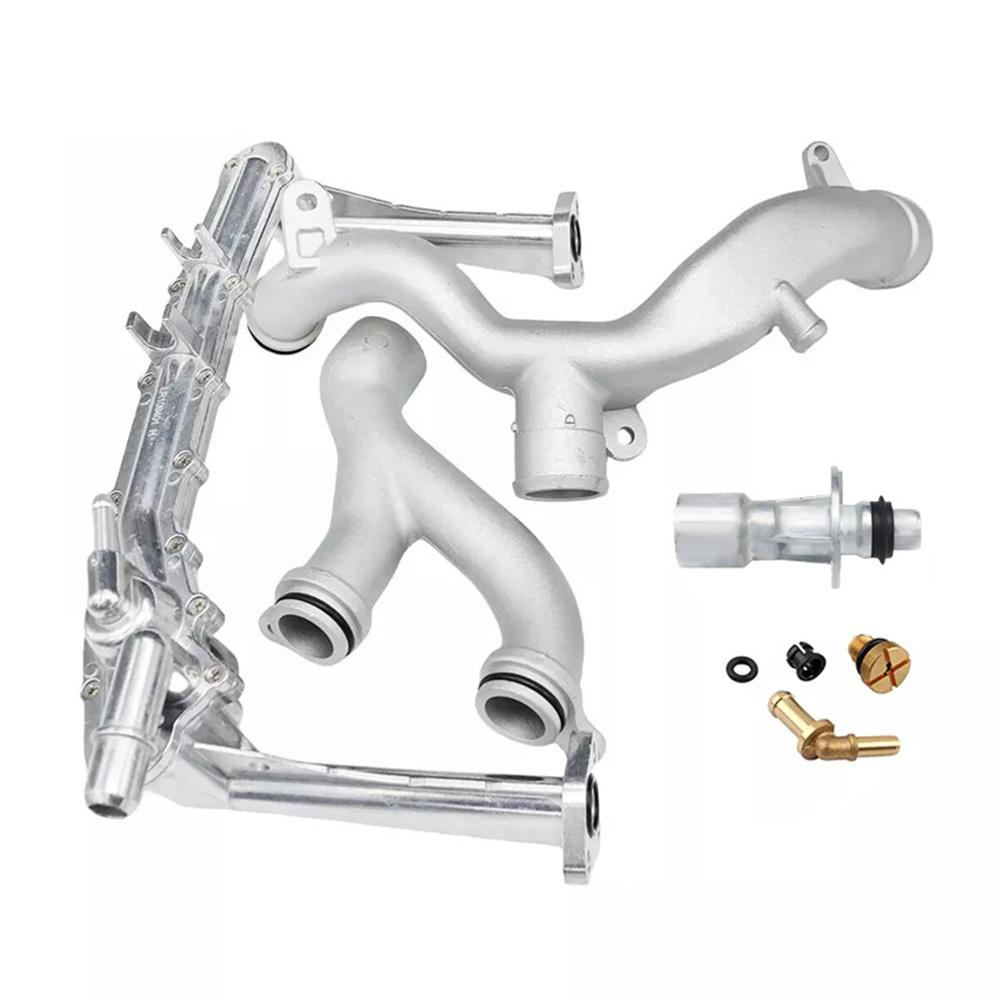 Upgraded Metal Coolant Water Pipe Kit Fit for Land Rover Jaguar XF XJ F-Type 3.0L V6 AJ126