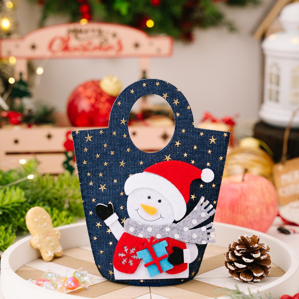 Christmas Decoration Cartoon Tote Bag Christmas Gift Bag Children's Candy Bag Gift Bag