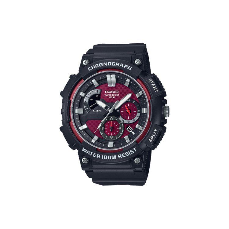 Casio 100M Waterproof Quartz Watch Resin Strap Unisex Watches Red MCW-200H-4A
