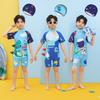 Kid's Cartoon One-Piece Swimsuit - Boy's Quick-Dry Swim Trunks, Small To Large