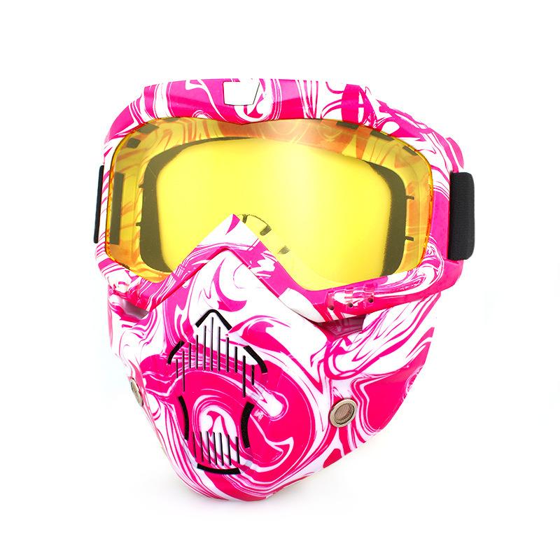 Ретро маски для лица, очки, внедорожные мотоциклы, гоночные очки, очки для велоспорта на открытом воздухе, катание на лыжах