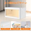 Ящик для хранения Home Bliss с крышкой, штабелируемый, складной, с передней магнитной дверцей и колесиками, многофункциональный, легкая сборка, прозрачный, стильный,