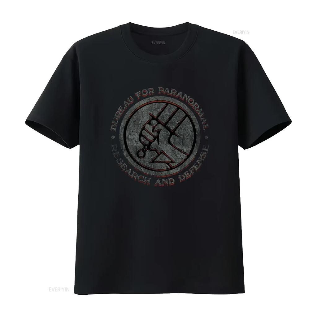 Hellboy Bprd Paranormal Research Defense T Shirt for Soft Versatile Slightly Stylish Breatha