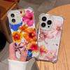 Чехол для телефона с цветочным узором гибискуса для iPhone 17 16 15 14 13 12 11 Mini Pro Max X XR XS Max 15 Plus Прозрачный чехол с защитой от падений