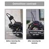 Motorcycle Detachable Rear Backrest Pad Sissy Bar Cushion For Harley Softail Low Rider Deluxe Heritage Slim Standard Street Bob