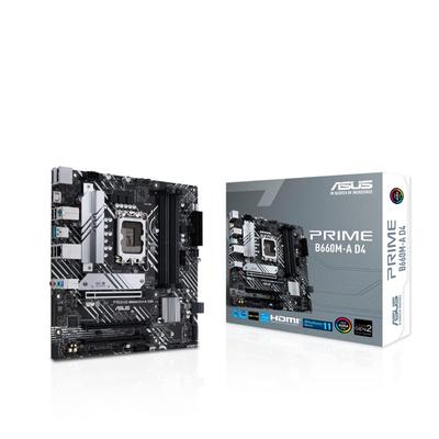 Материнская плата ASUS INTEL 12-го поколения с чипсетом B660 mATX, авторизованный дистрибьютор PRIME D4 (LGA1700) B660M-A [Отечественный продукт]