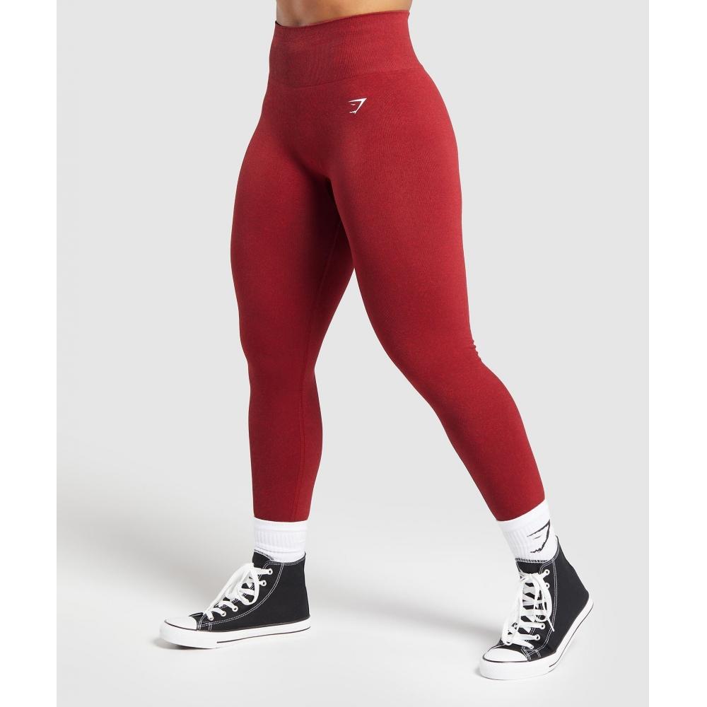Gymshark Адаптируйте бесшовные леггинсы Fleck Reps Red Conditioning Red B2a1b Rbyc