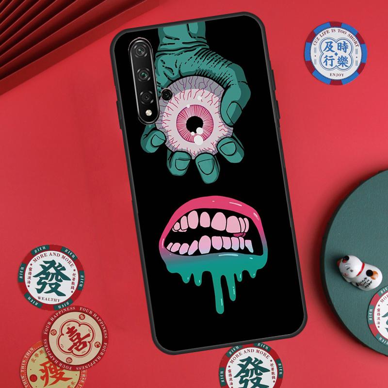 Чехол 'Глаз Монстра Рука' для Huawei Nova Y73 Y72 Y90 Y70 Y60 Y91 Y61 12s 12i 11i 8i 9 10 SE P40 Lite P60 P30 Pro