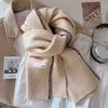 A Simple and Elegant Iins Style Knitted Lockstitch Scarf for Women A Versatile and Warm Scarf for Autumn and Winter