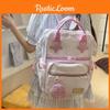 Cute Star Splicing Design Student Backpack With Coin Purse For Use Daily