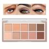Палитра теней для век Smoky Eye Shadow из 10 цветов. Стойкий матовый и мерцающий финиш. Черные, коричневые, коралловые, розовые, земляные тона для контурирования лица и повседневного макияжа.