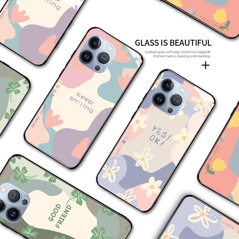 Чехол для телефона из закаленного стекла для Samsung A12 A16 A32 A53 S20FE S23 S25 Honor20 X6A 90Lite 9X Huawei Y9Prime2019 P30Lite Мягкий край Ударопрочный Гладкий чехол