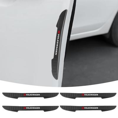Valve Stems Caps 4Pcs Slicone Car Door Edge Protector Strip Sticker For Volkswagen VW Tiguan Jetta Polo Golf Passat CC Rline Tou Hkbn2