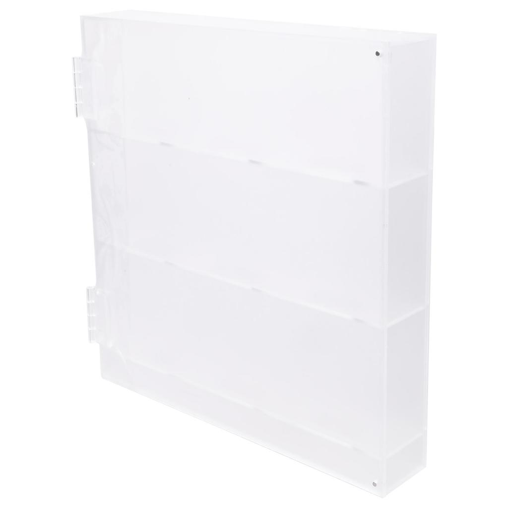Ice Hockey Wall Mount Display Case Clear See Through Construction Dust Resistant Storage for Collectibles and Display