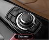 ABS iDrive Multimedia Button Knob Cover for BMW X1 X4 F15 X5 F16 X6 1 2 3 5 Series F10 F20 F30 F34 Ceramic Black