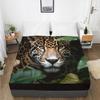 Простыня с животным рисунком, наматрасник с 3D-принтом, эластичная лента, простыня, цельное постельное белье