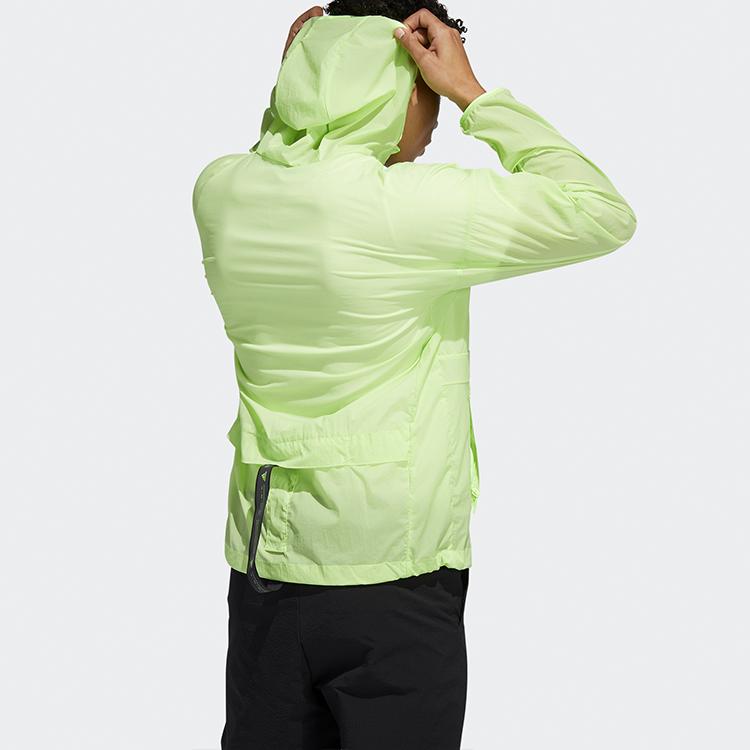 adidas Спортивная мужская куртка с капюшоном Верхняя одежда сигнально-зеленый FT2780