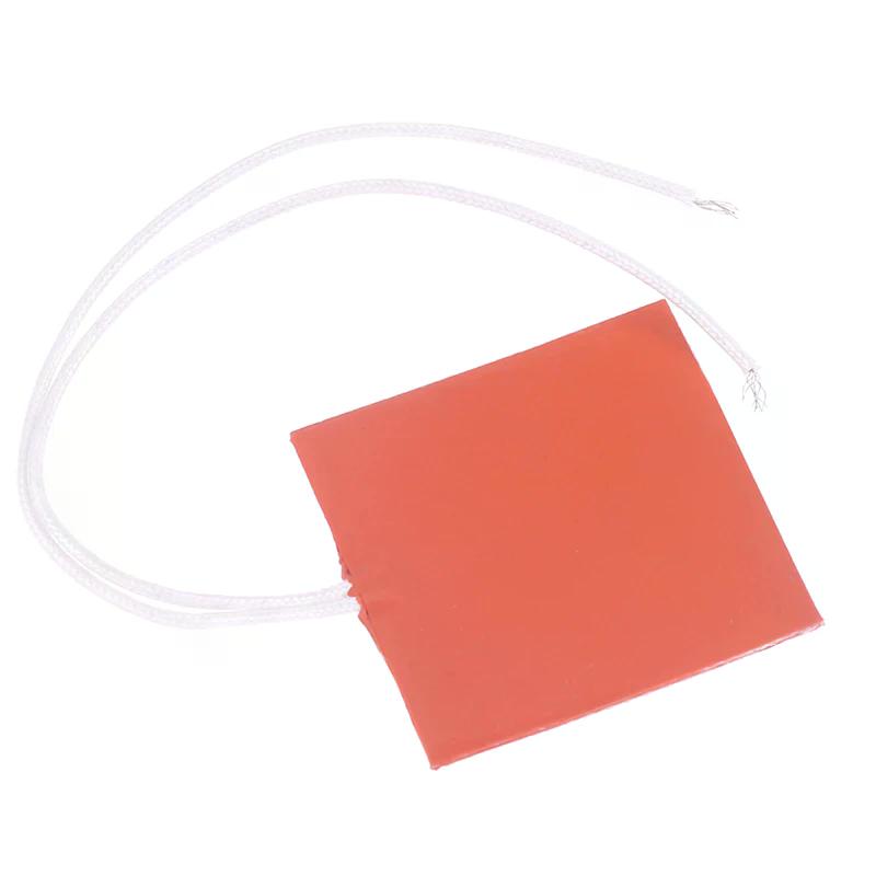 10 Вт 12 В силиконовая резиновая грелка, плоский нагревательный элемент, коврик, пластина, водонепроницаемый 3D-принтер, клей, наклейка, клей