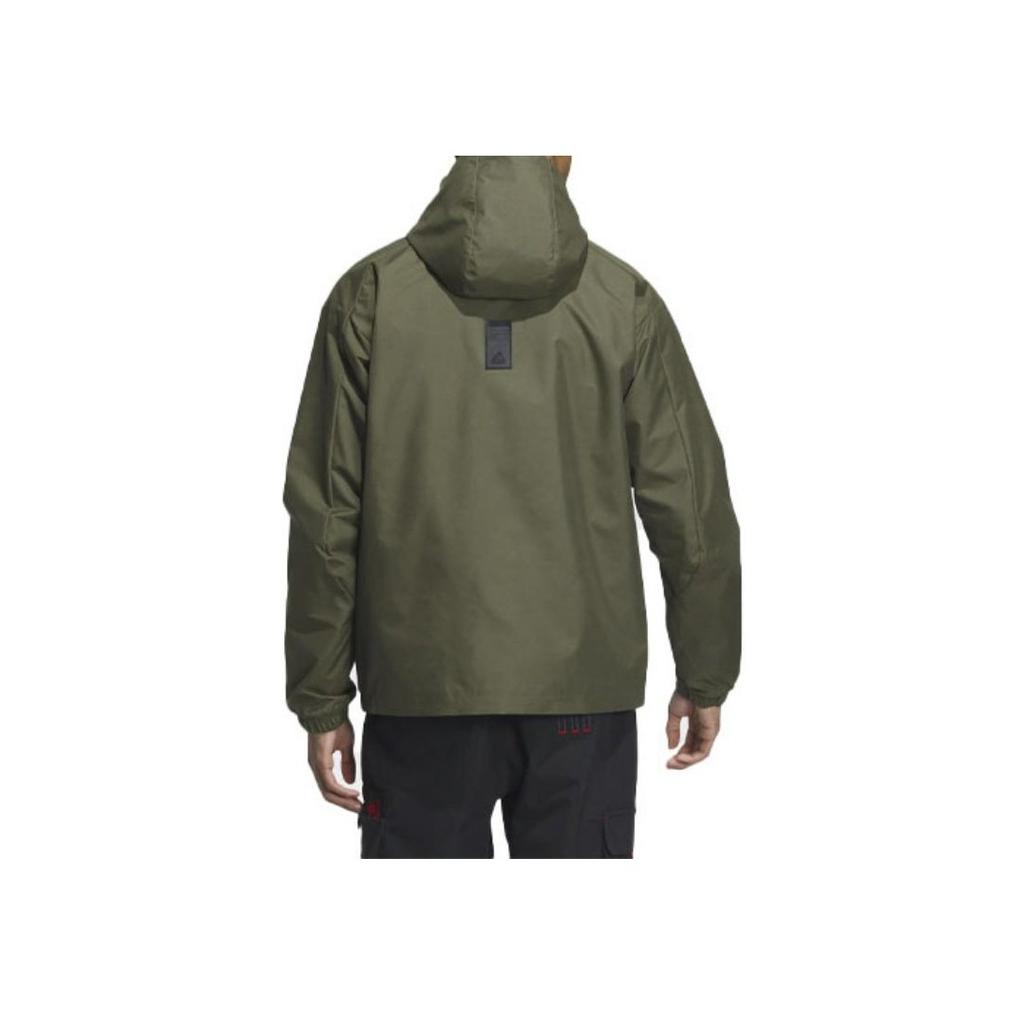 Adidas Urban Outdoor Jacket With Plain Logo Men Jacket Rock-Layer-Olive-Green IS0451