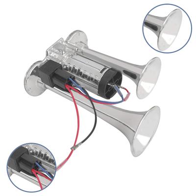 12V Сдвоенный электрический гудок 12V двухтрубный гудок, автомобильный гудок, грузовой гудок Запасные части для динамика