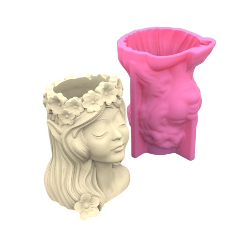 Венок для девочек, держатель для ручек, силиконовые формы, форма для украшения стола, инструмент для изготовления пластырей, форма для сочного горшка, легко моется